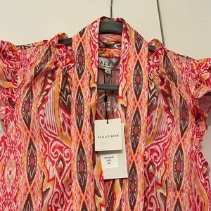 XS Hale bob multi-color maxi dress with belt that can be removed, NWT